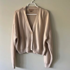 H&M garder stitched knit cardigan / button up sweater